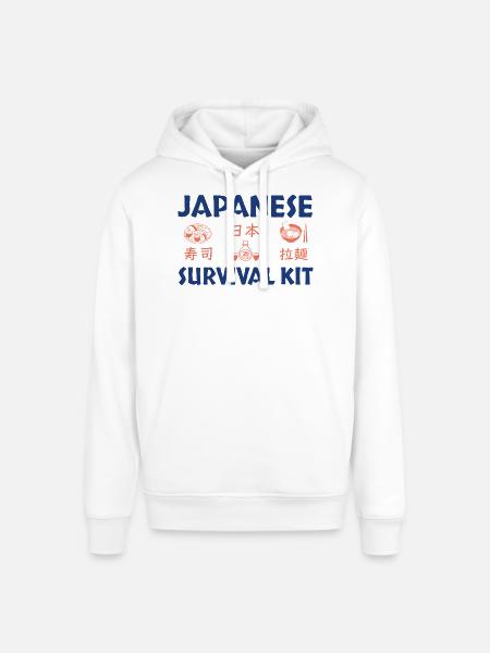 Japanese Sushi Survival Kit Design - Stanley/Stella SOUNDER Unisex Hoodie - white