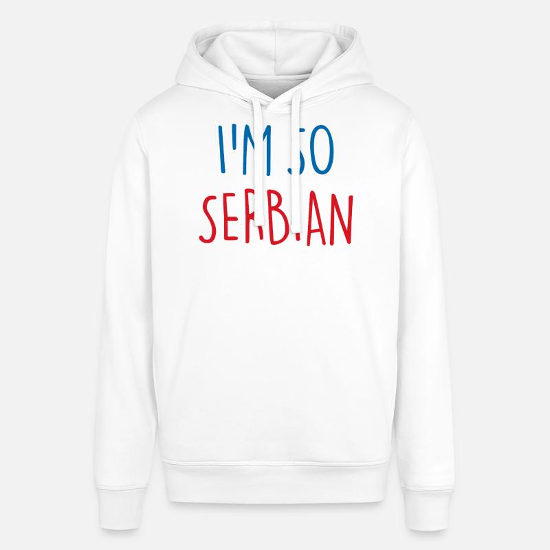 Je suis tellement serbe Serbie Serbie - Sweat à capuche SOUNDER Stanley/Stella Unisexe - blanc