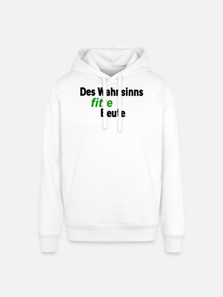 Insanely fit prey - Stanley/Stella SOUNDER Unisex Hoodie - white