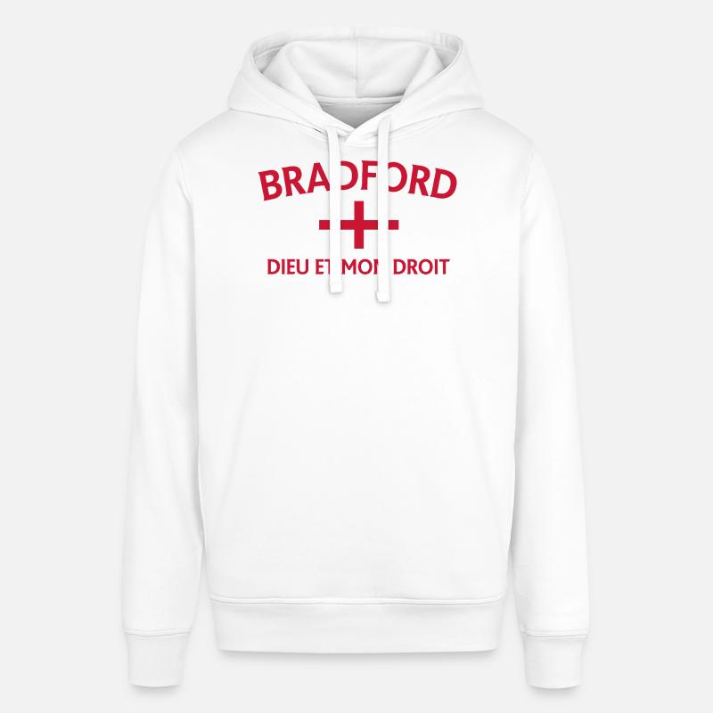 Drapeau de Bradford avec devise - Sweat à capuche SOUNDER Stanley/Stella Unisexe - blanc