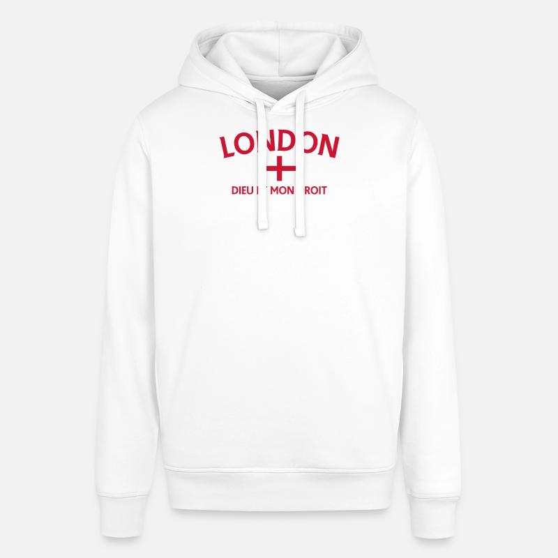 Drapeau et devise de Londres - Sweat à capuche SOUNDER Stanley/Stella Unisexe - blanc