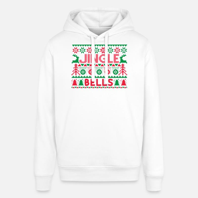 Pull moche - Jingle Bells Knit Pattern - Sweat à capuche SOUNDER Stanley/Stella Unisexe - blanc