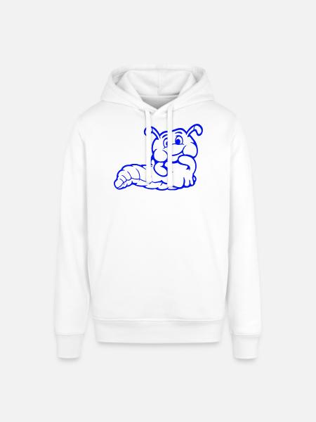 Chenille Ver Timide Amicale Curieux - Sweat à capuche SOUNDER Stanley/Stella Unisexe - blanc