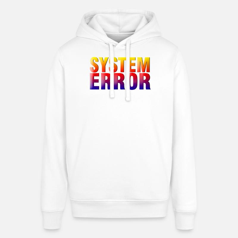 Gradient d’erreur système - Sweat à capuche SOUNDER Stanley/Stella Unisexe - blanc