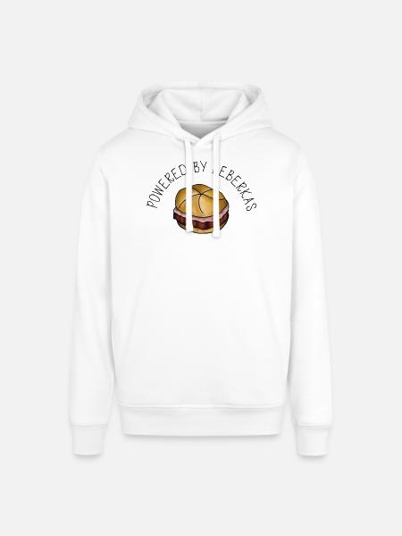 Powered by Leberkas – Leberkäse Spruch - Stanley/Stella SOUNDER Unisex Hoodie - white