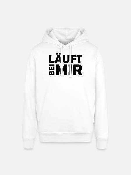 Runs with me - Cool saying - Running - Stanley/Stella SOUNDER Unisex Hoodie - white