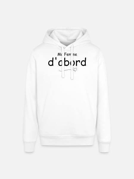 Meine Frau zuerst - Stanley/Stella Unisex Hoodie SOUNDER - Weiß