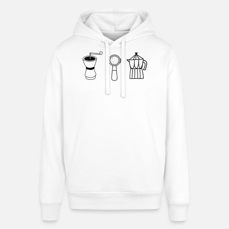 Évolution café  - Sweat à capuche SOUNDER Stanley/Stella Unisexe - blanc