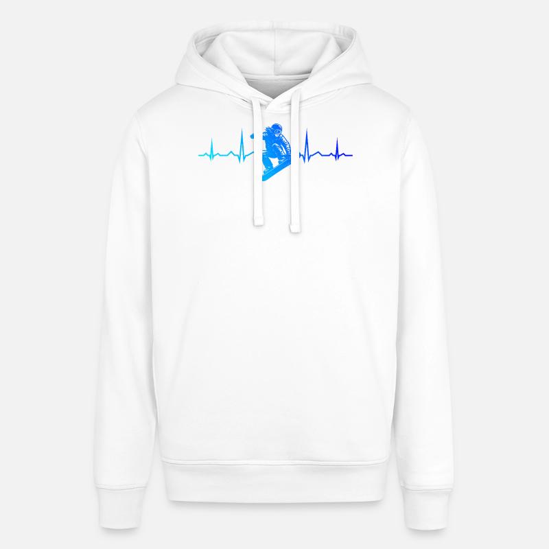 Illustrations de snowboard pour votre tenue - Sweat à capuche SOUNDER Stanley/Stella Unisexe - blanc