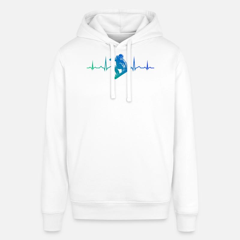 Conception compacte de snowboard pour snowboard - Sweat à capuche SOUNDER Stanley/Stella Unisexe - blanc