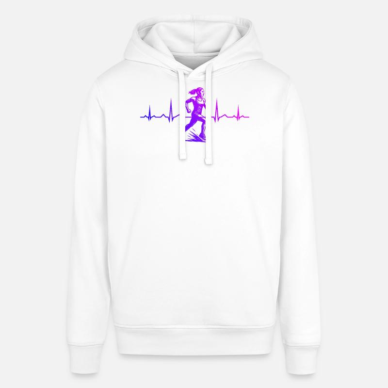 Graphismes de course pour les courses - Sweat à capuche SOUNDER Stanley/Stella Unisexe - blanc