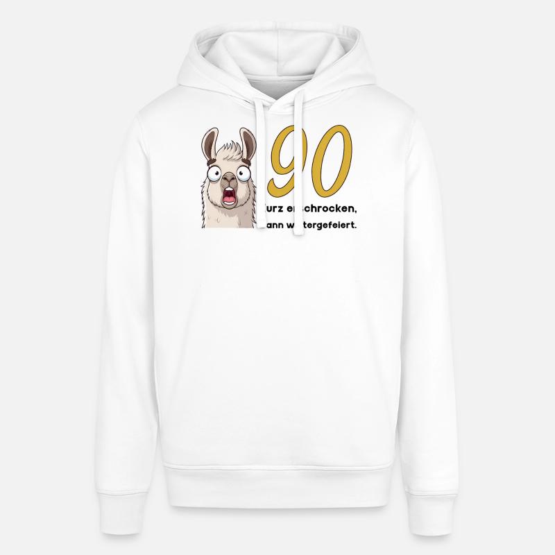 90e anniversaire – brièvement effrayé, puis célébré - Sweat à capuche SOUNDER Stanley/Stella Unisexe - blanc