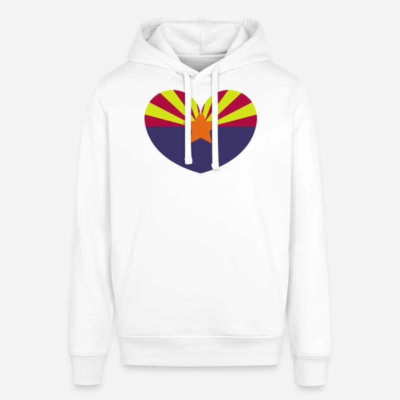 Drapeau du cœur de l’Arizona - Sweat à capuche SOUNDER Stanley/Stella Unisexe - blanc