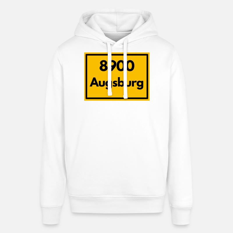 OLD POSTCODE POSTCODE RETRO 8900 AUGSBURG - Stanley/Stella SOUNDER Unisex Hoodie - white