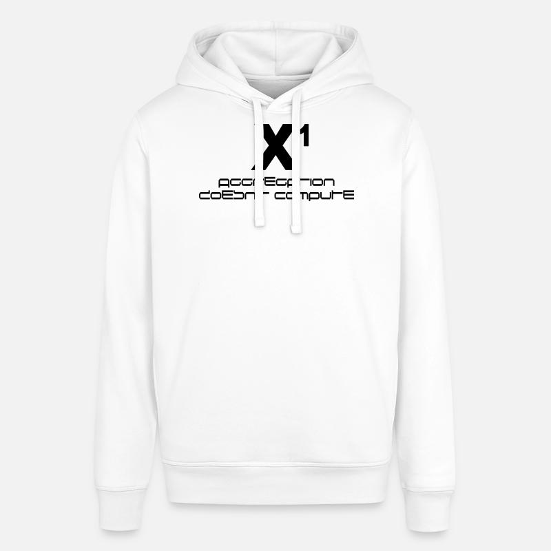 X hoch eins – aggregation doesn't compute - Stanley/Stella Unisex Hoodie SOUNDER - Weiß