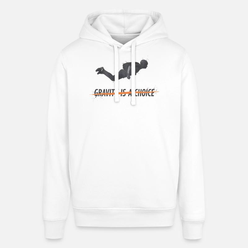 Plongez dans la gravité : un choix - Sweat à capuche SOUNDER Stanley/Stella Unisexe - blanc