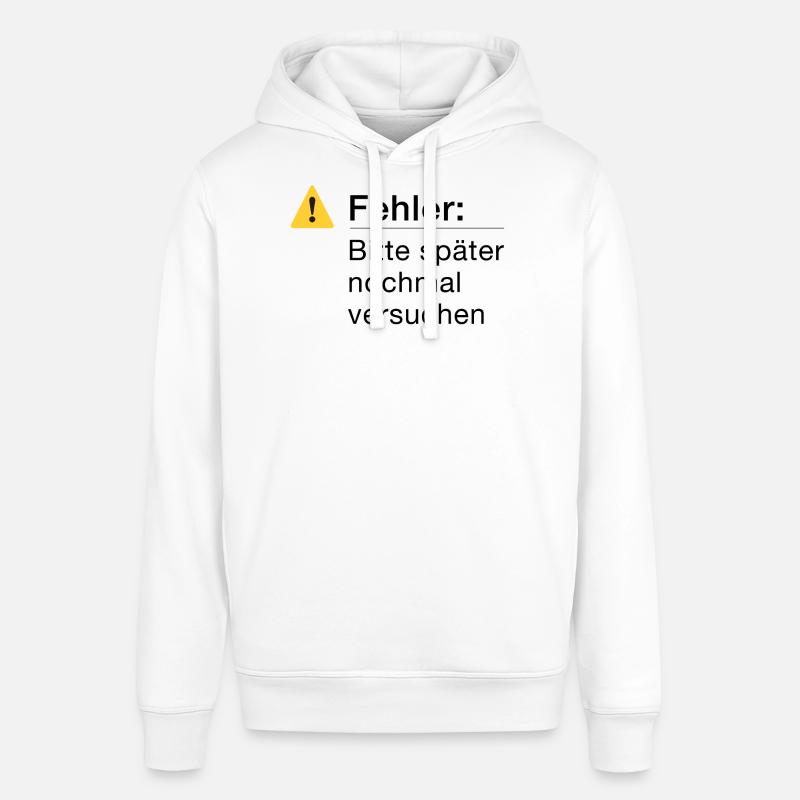 Fehler: Bitte noch einmal versuchen, Informatik - Stanley/Stella Unisex Hoodie SOUNDER - Weiß