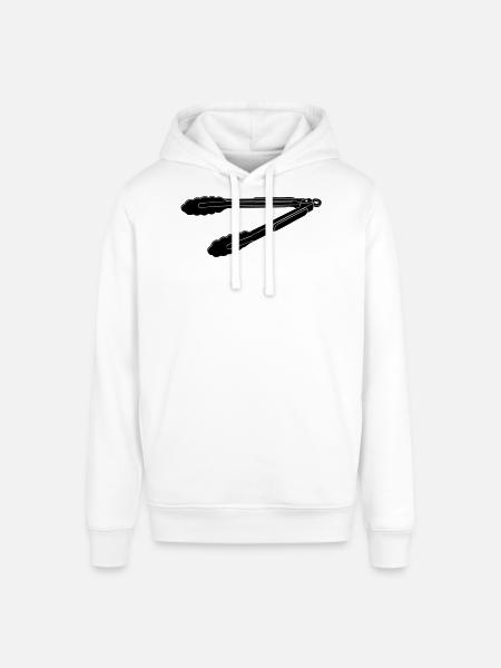 BBQ Grill Tongs Silhouette - Stanley/Stella Unisex Hoodie SOUNDER - Weiß