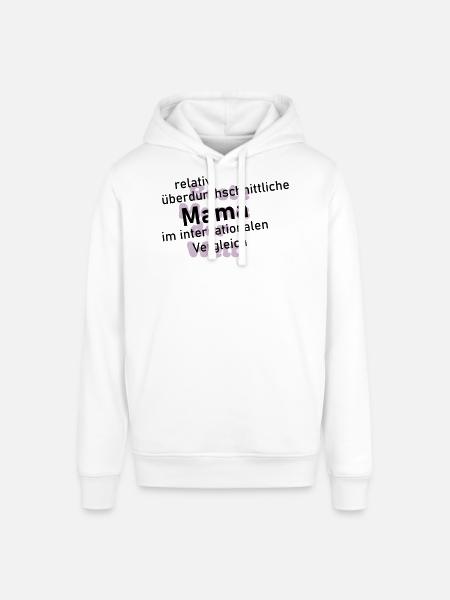 überdurchschnittliche mama - Stanley/Stella Unisex Hoodie SOUNDER - Weiß