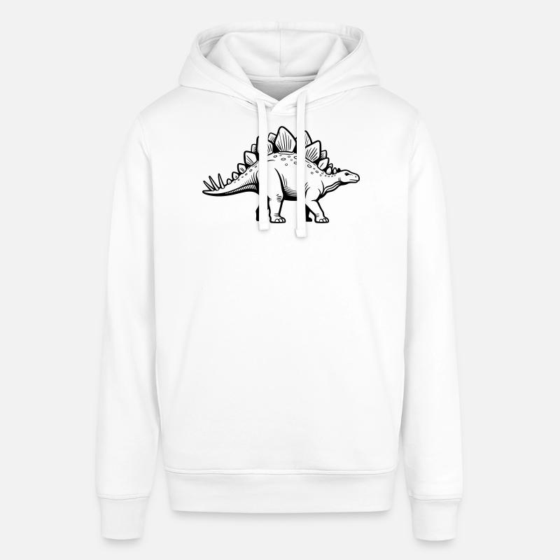 Stegosaurus - Stanley/Stella SOUNDER Unisex Hoodie - white