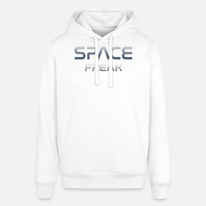 S-shirt Space Freak Celestial Gradient - Felpa con cappuccio unisex SOUNDER di Stanley/Stella - bianco