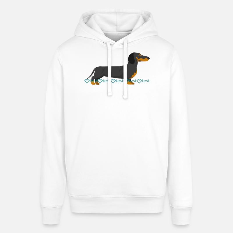 Image du teckel - Sweat à capuche SOUNDER Stanley/Stella Unisexe - blanc