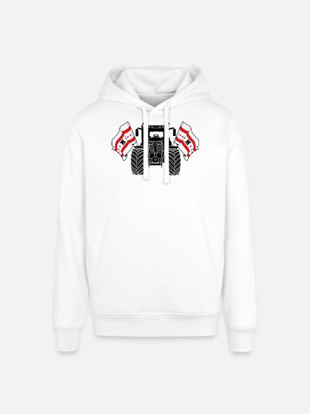 Drenthe_Tractor_Pride - Stanley/Stella SOUNDER Unisex Hoodie - white