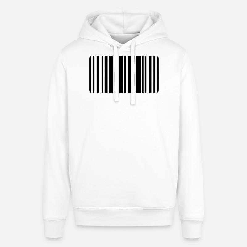 barcode - Stanley/Stella SOUNDER Unisex Hoodie - white