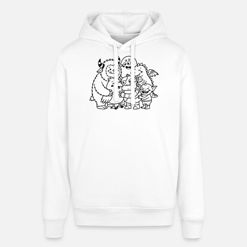 monstres mignons - Sweat à capuche SOUNDER Stanley/Stella Unisexe - blanc
