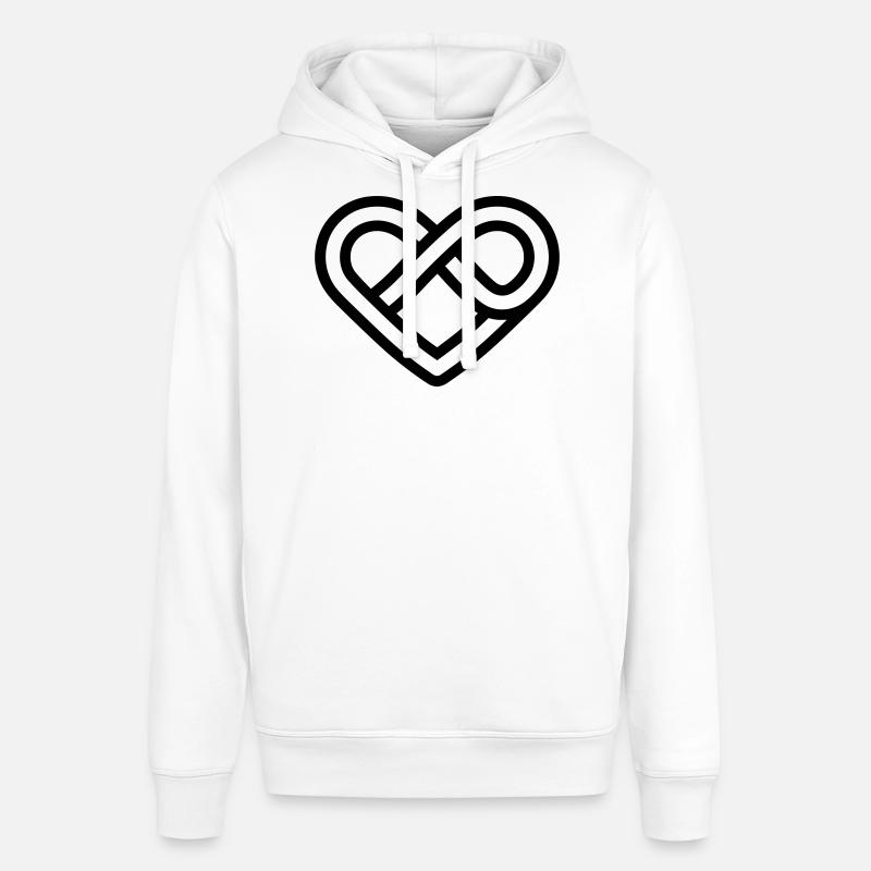cœur infini - Sweat à capuche SOUNDER Stanley/Stella Unisexe - blanc