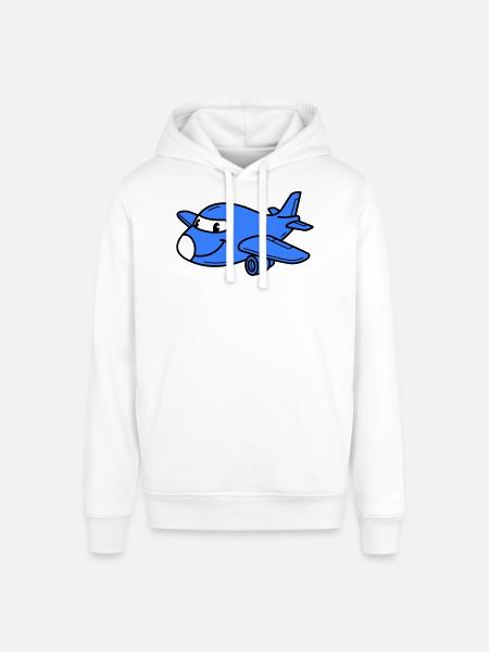 Airplane Kids - Stanley/Stella SOUNDER Unisex Hoodie - white