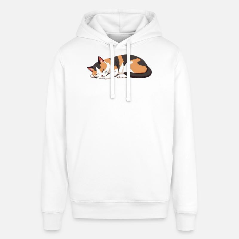 chat endormi - Sweat à capuche SOUNDER Stanley/Stella Unisexe - blanc