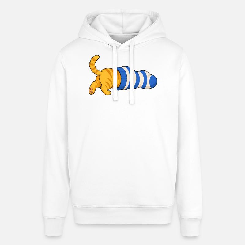 Chat dans la chaussette - Sweat à capuche SOUNDER Stanley/Stella Unisexe - blanc