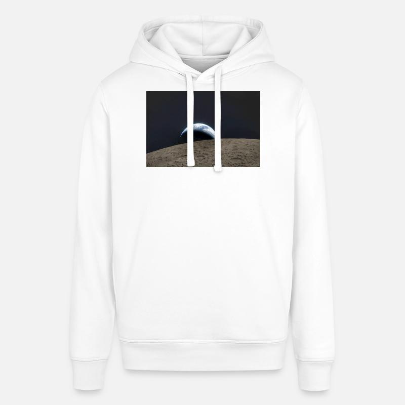 Terre sur la surface lunaire - Sweat à capuche SOUNDER Stanley/Stella Unisexe - blanc