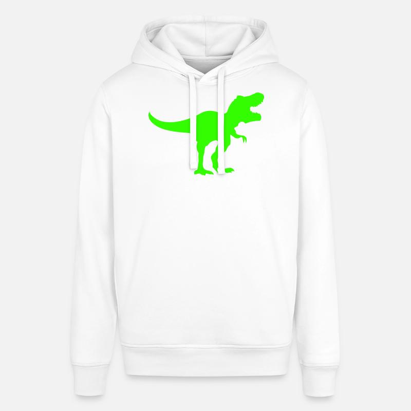 Silhouette de Dino Rex Vert - Sweat à capuche SOUNDER Stanley/Stella Unisexe - blanc