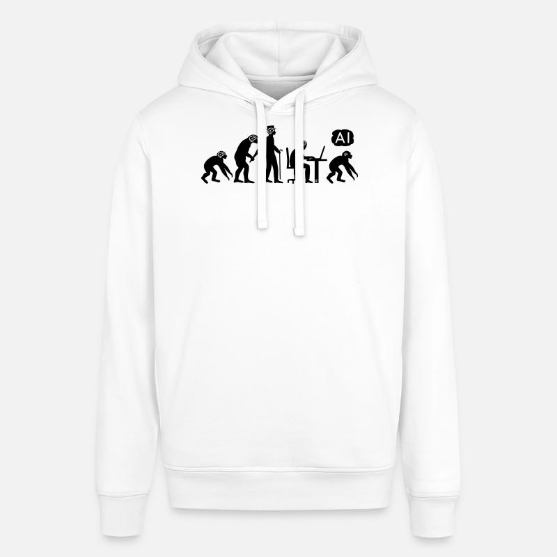 Évolution IA - Sweat à capuche SOUNDER Stanley/Stella Unisexe - blanc