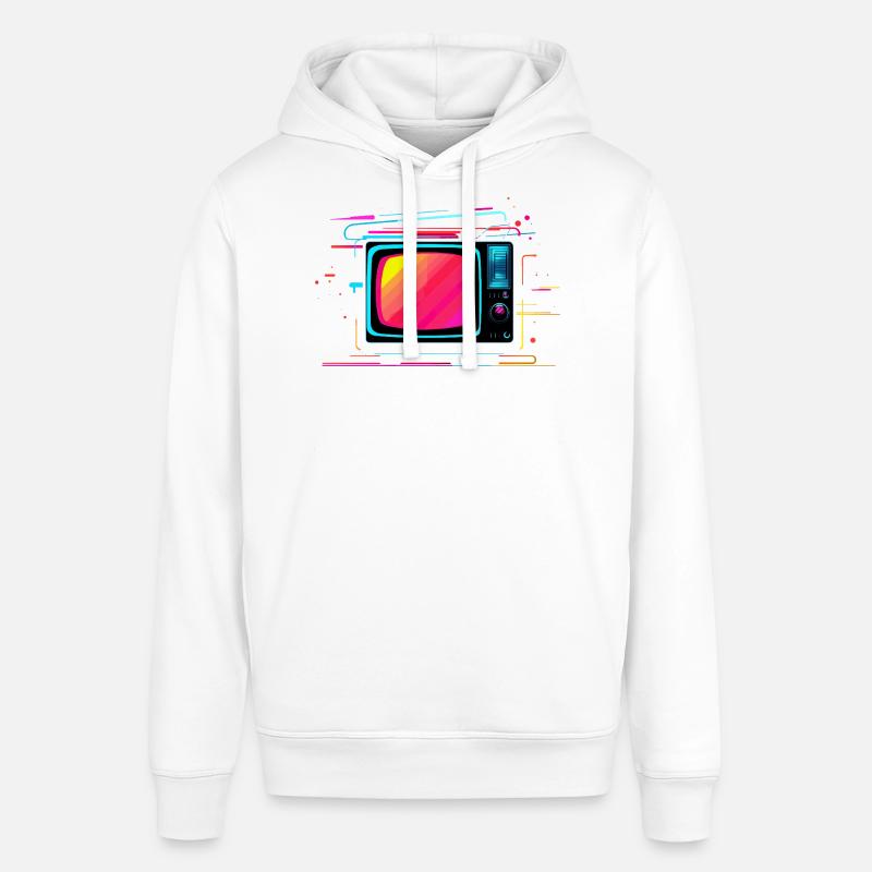 TV Synthwave - Sweat à capuche SOUNDER Stanley/Stella Unisexe - blanc
