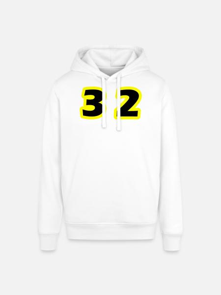32 Number Symbol - Stanley/Stella SOUNDER Unisex Hoodie - white