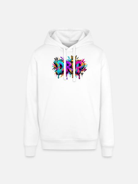 Tropf-Graffiti-Kranz - Stanley/Stella Unisex Hoodie SOUNDER - Weiß