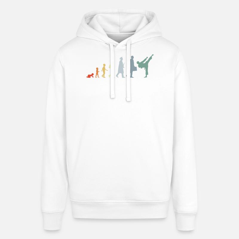 Rétro Karateka Evolution - Sweat à capuche SOUNDER Stanley/Stella Unisexe - blanc