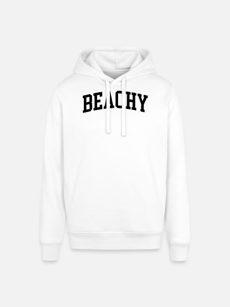 Strandig-minimalistischer Sommer-Strandstil - Stanley/Stella Unisex Hoodie SOUNDER - Weiß