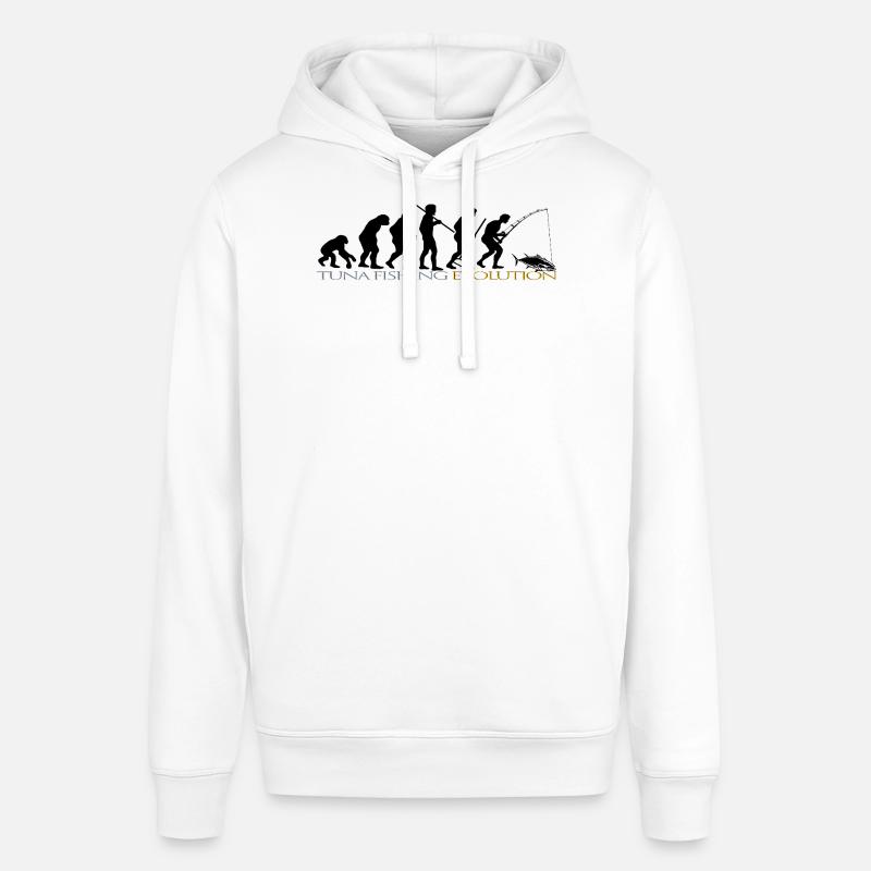 ÉVOLUTION DE LA PÊCHE - Sweat à capuche SOUNDER Stanley/Stella Unisexe - blanc