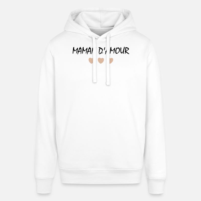 Maman d'amour - Sweat à capuche SOUNDER Stanley/Stella Unisexe - blanc