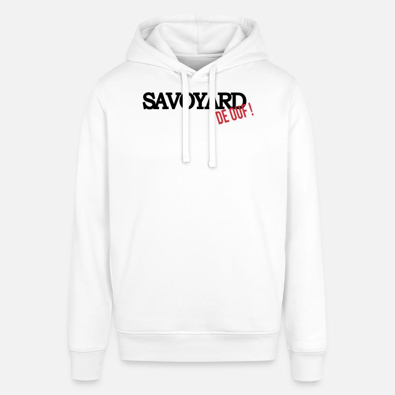 Savoyard de ouf (noir) - Sweat à capuche SOUNDER Stanley/Stella Unisexe - blanc