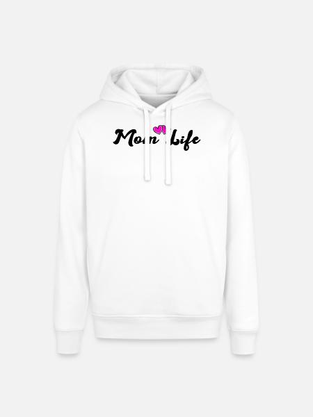 mom_life_heart - Sweat à capuche SOUNDER Stanley/Stella Unisexe - blanc