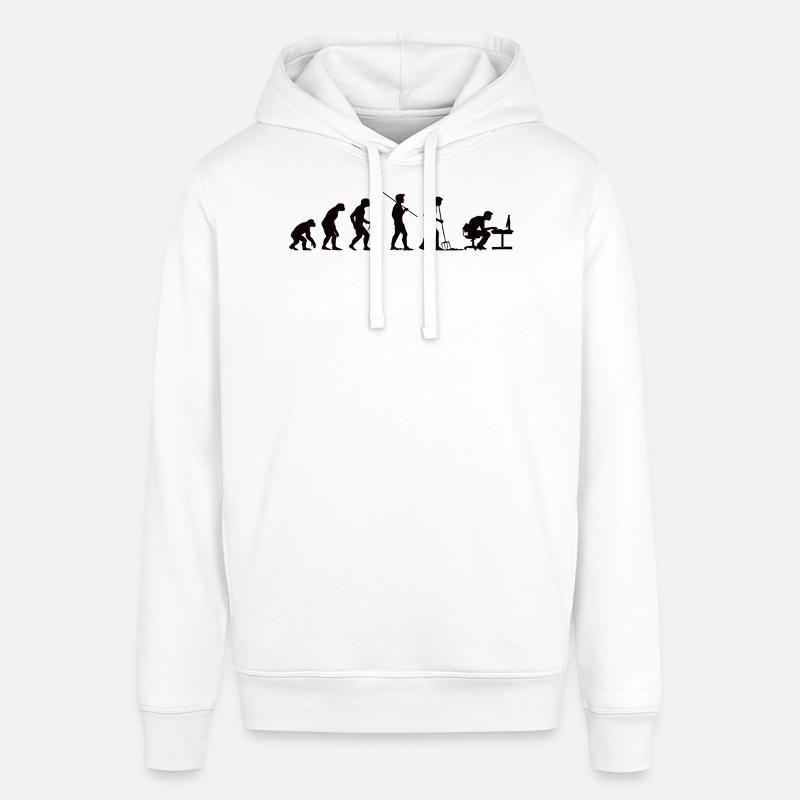 Programmierer Evolution Informatiker Entwickler - Stanley/Stella Unisex Hoodie SOUNDER - Weiß