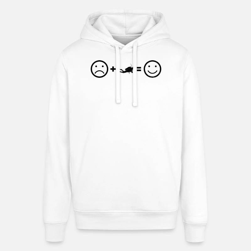 Vibrations de plongée pour la plongée - Sweat à capuche SOUNDER Stanley/Stella Unisexe - blanc