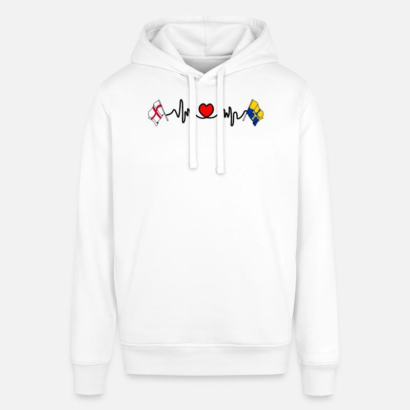 Drapeau de Durham et d’Angleterre - Sweat à capuche SOUNDER Stanley/Stella Unisexe - blanc