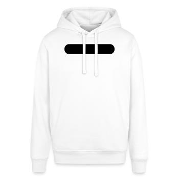 Button - Stanley/Stella SOUNDER Unisex Hoodie - white - Front - Alina (178cm) & Michal (187cm)