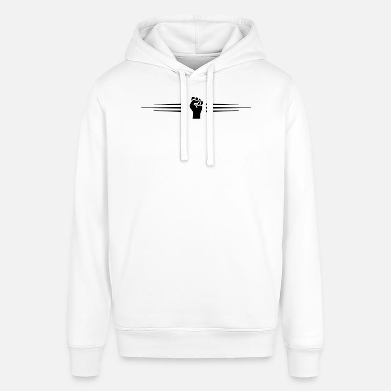 Ligne de poing à main - Sweat à capuche SOUNDER Stanley/Stella Unisexe - blanc